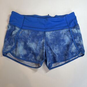 Lululemon blue white speed up short